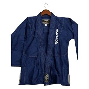 Elite Sports Kids BJJ Gi Jacket C3 Blue Brazilian Jiu Jitsu Kimono Youth